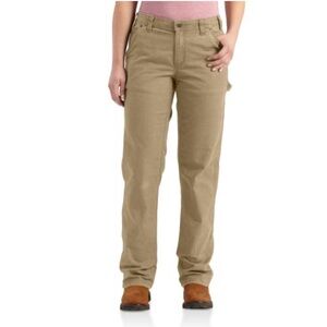 Womens Carhartt Original Crawford Pant 12 Tall TAN